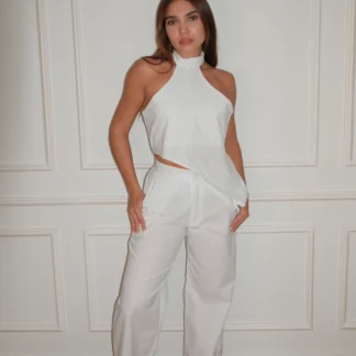 SET CAPRI EN LINO BLANCO