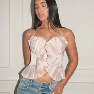 BLUSA SEDA CHAMPAGNE LT11665