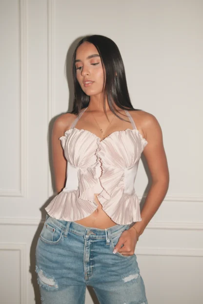 BLUSA SEDA CHAMPAGNE LT11665